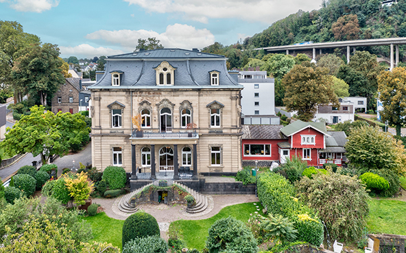 Das Bild zeigt die Villa Michels in Andernach in der der 3B Startup Accelerator seine Geschäftsstelle hat.